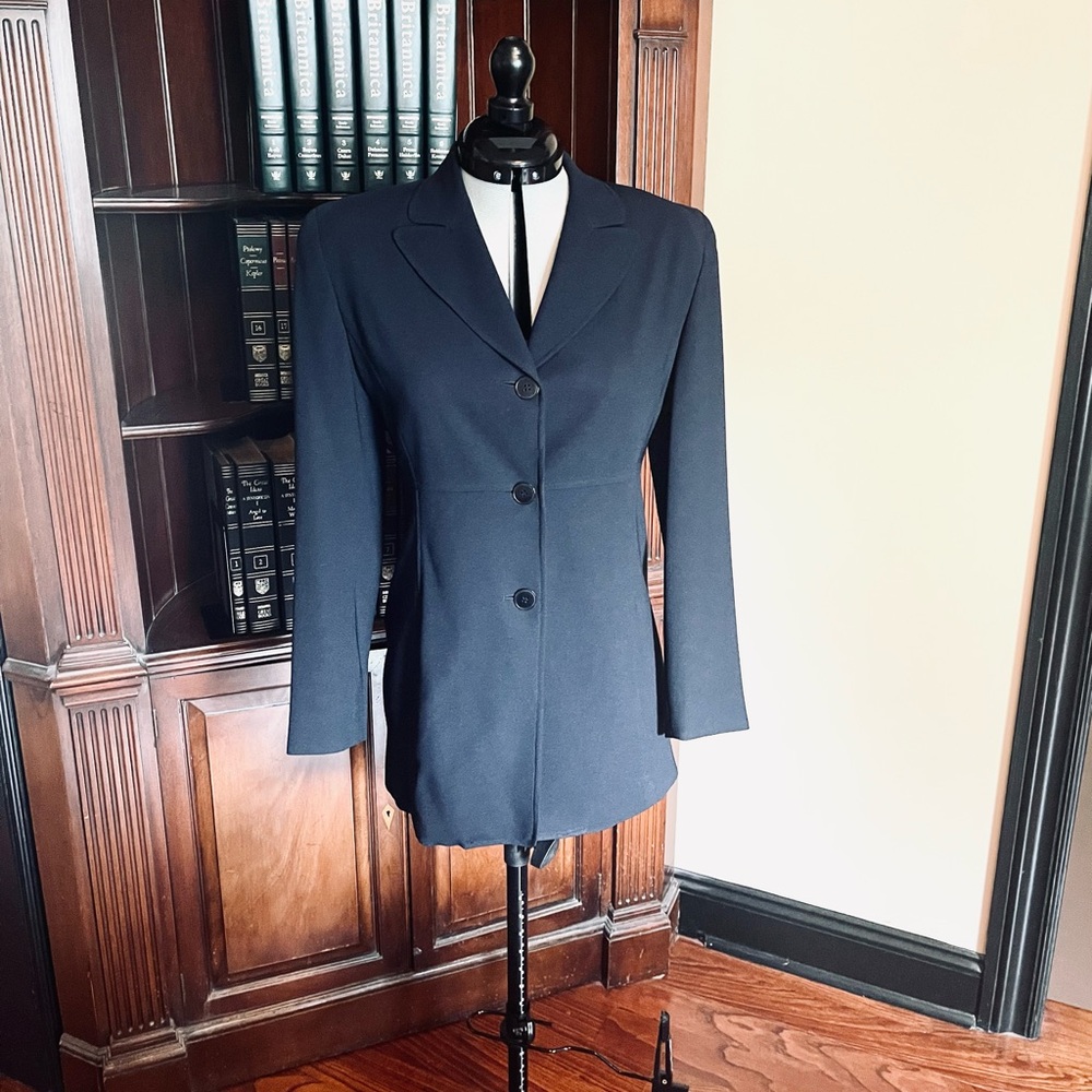 EUC Ann Taylor 2P Elegant Navy Spring Summer Fall Women's Blazer